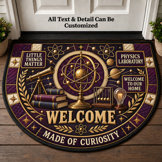 Physics Laboratory Personalized Half Round Mat | 5To9Vibe