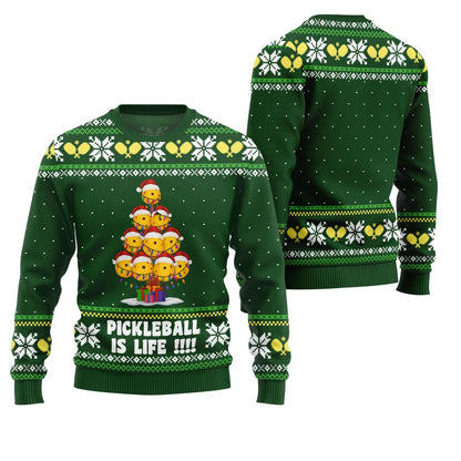Pickleball is Life Ugly Christmas Sweater