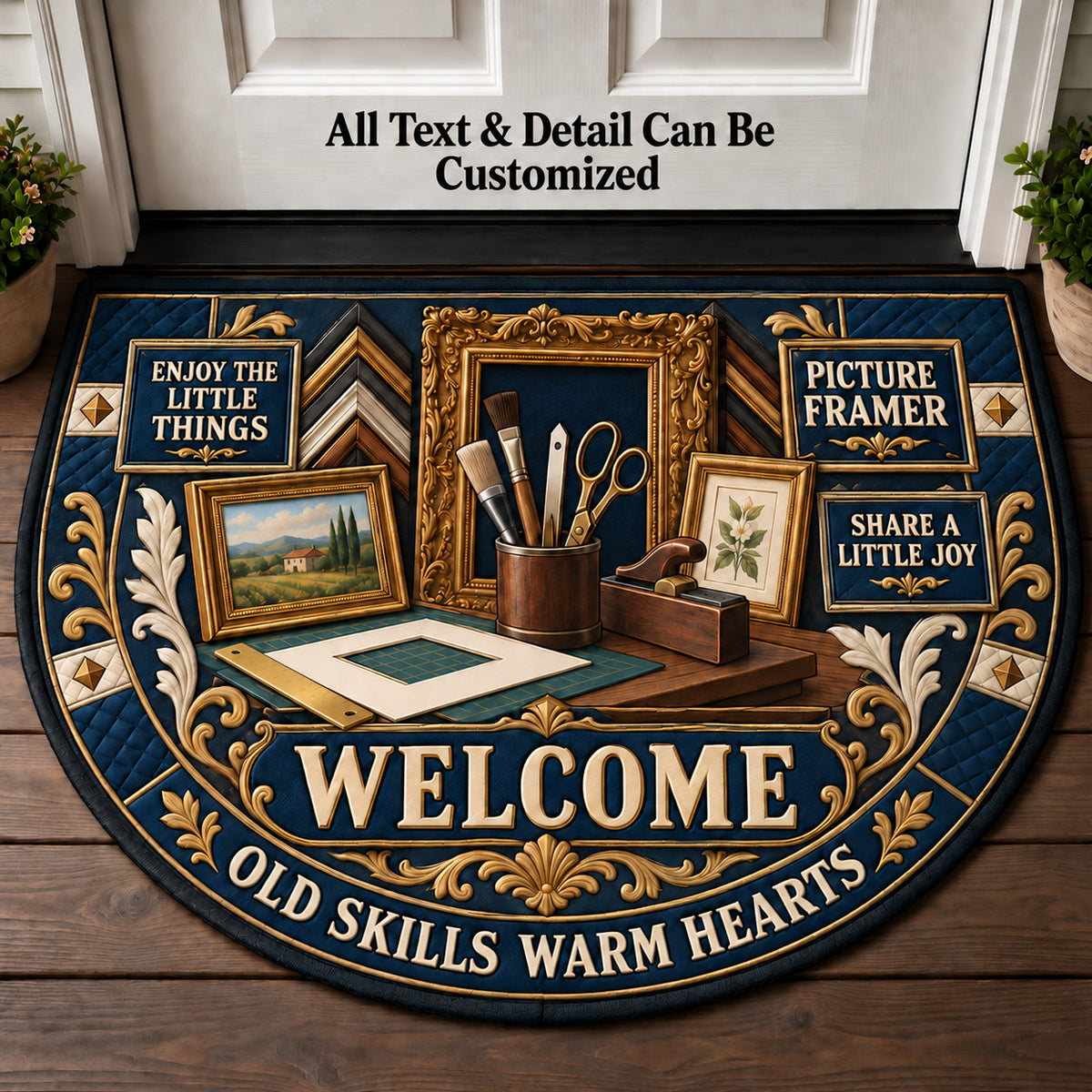 Picture Framer Personalized Half Round Mat | 5To9Vibe