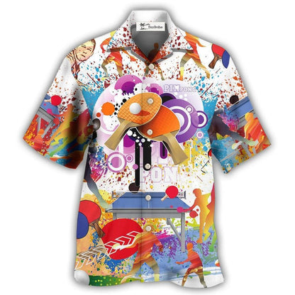 Hawaiian Shirt / Adults / S Table Tennis Is My Therapy - Hawaiian Shirt 
