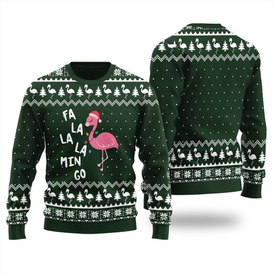 Pinky Fa La La Flamingo Men's Christmas Sweater