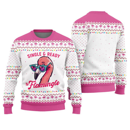 Pinky Flamingo Ugly Christmas Sweater Adults