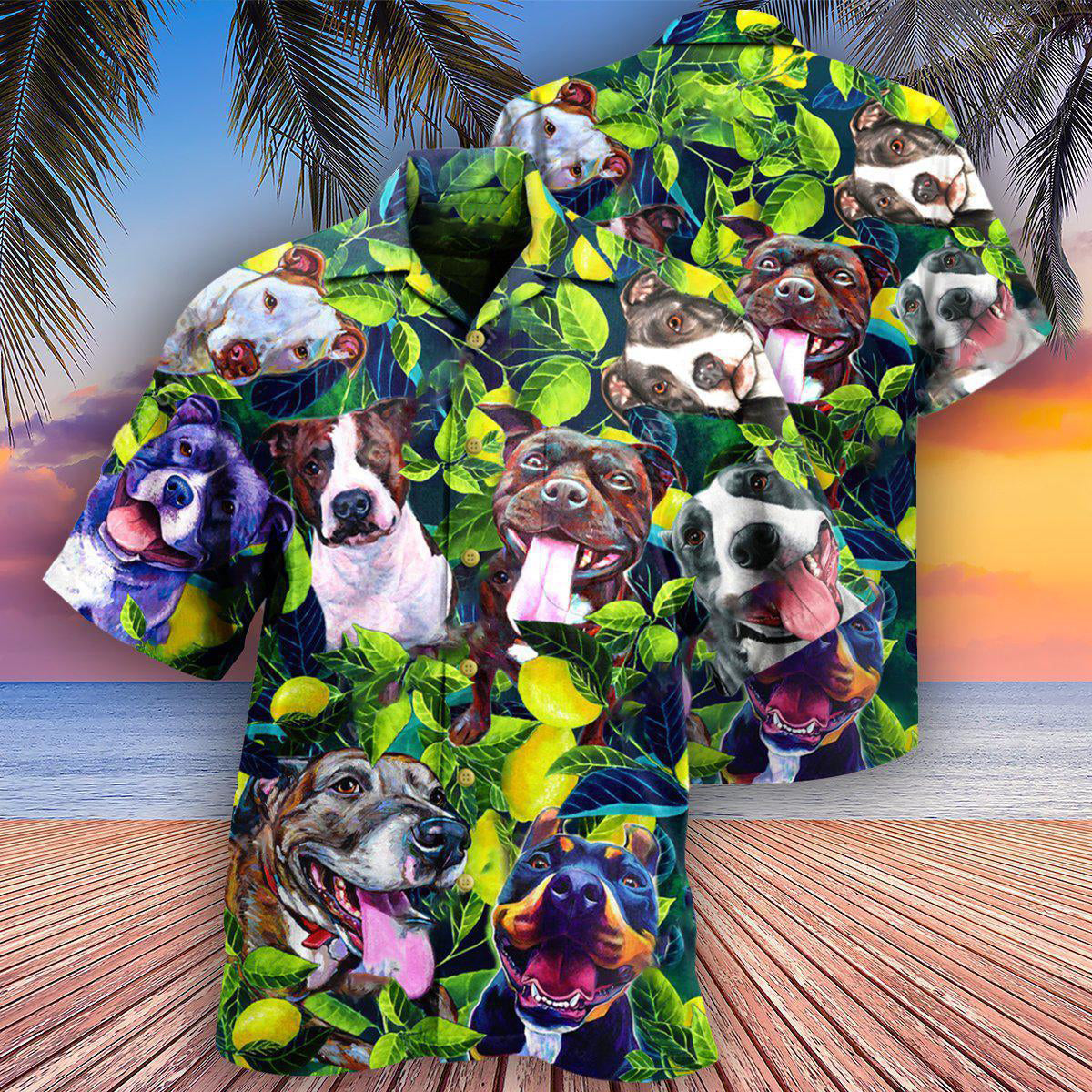 Pitbull On The Lemon Tree - Hawaiian Shirt 