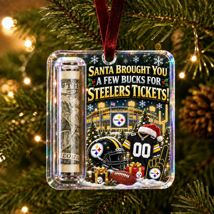 All Football Teams Christmas Money Holder Glass Ornament - 5to9vibe