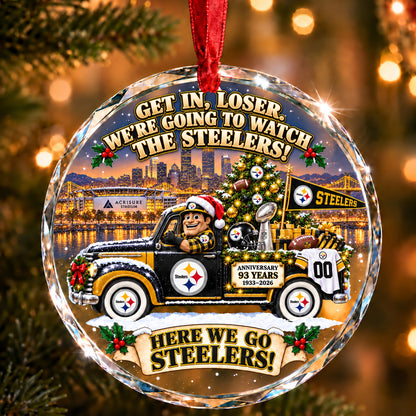 Football team Style 27 Glass Ornament mockup | 5To9Vibe