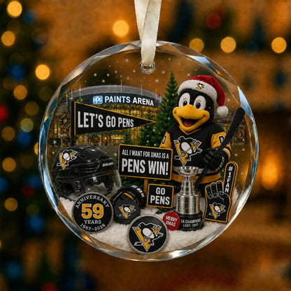All Hockey Teams Christmas Glass Ornament With Gift Box Trending - 5to9vibe
