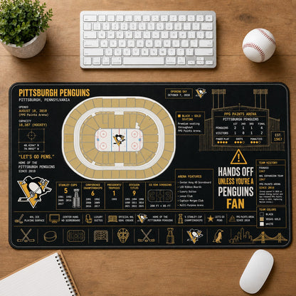 All Hockey Stadiums Arena Blueprint Desk Mat Mouse Pad Plus Size Trending - 5to9vibe