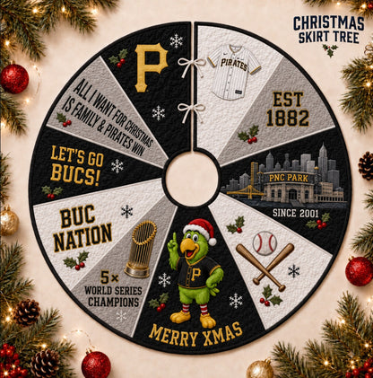 All Baseball Teams Christmas Skirt Tree for Baseball Fans - 5To9Vibe