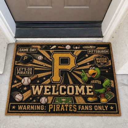 Baseball All Teams Welcome Coir Doormat Print Premium Welcome Mat – Personalized Baseball Coir Doormat