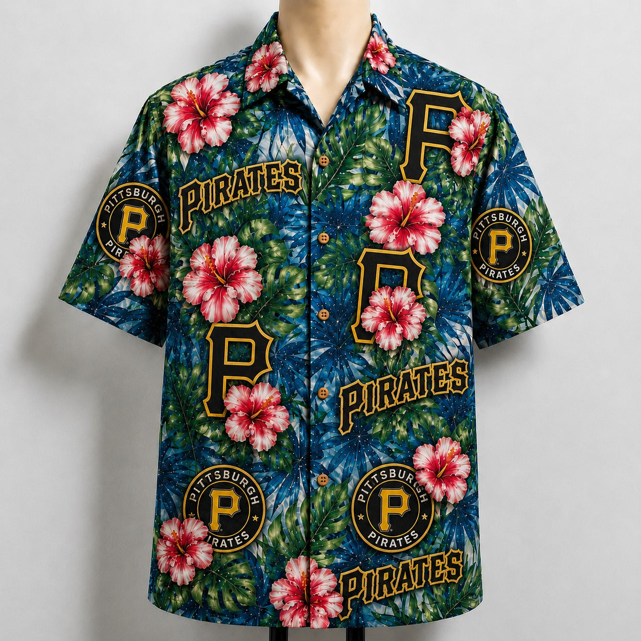 All Baseball Teams Paradise Hibiscus Button-Up Unisex Hawaiian Shirt For Men and Women