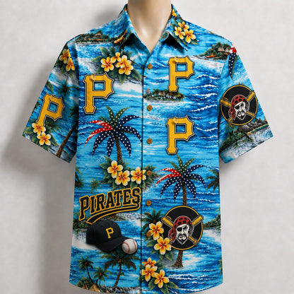 All Baseball Teams Coastal Paradise Button-Up Unisex Hawaiian Shirt For Men and Women