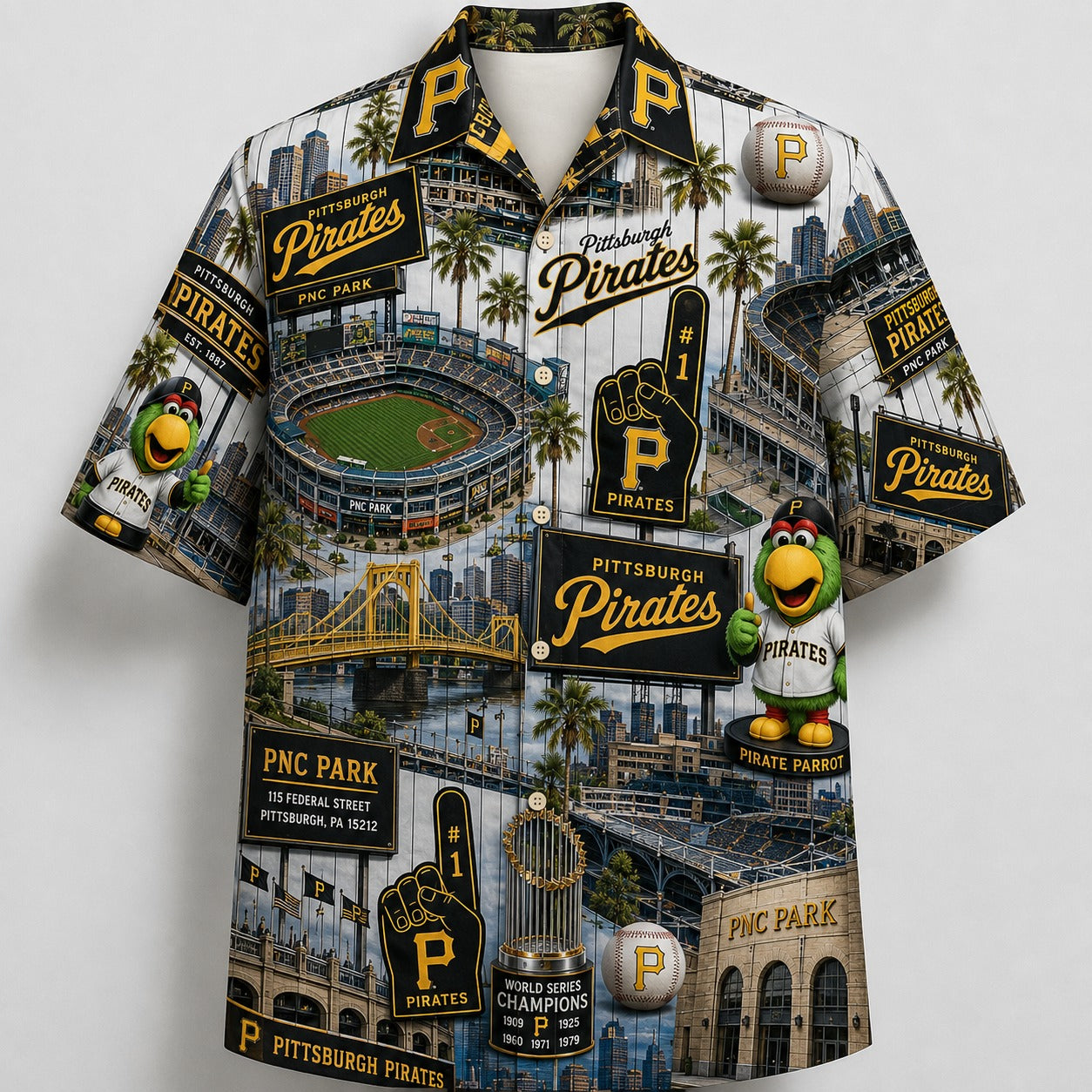 All Baseball Teams Iconic Moments Aloha Shirt for Baseball Fans Button Up Unisex Hawaiian Shirt For Men and Women