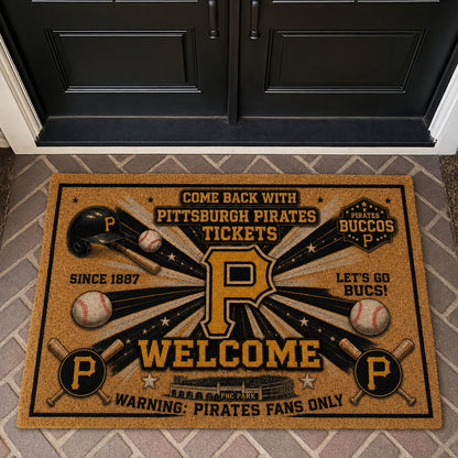 Alfombra personalizada de bienvenida premium de equipo de la MLB – Felpudo de béisbol personalizado