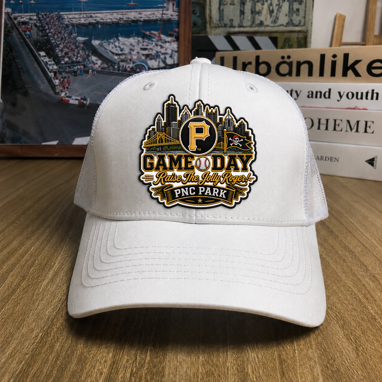Baseball Trucker Cap All Teams Embroidered Logo Premium Trucker Cap