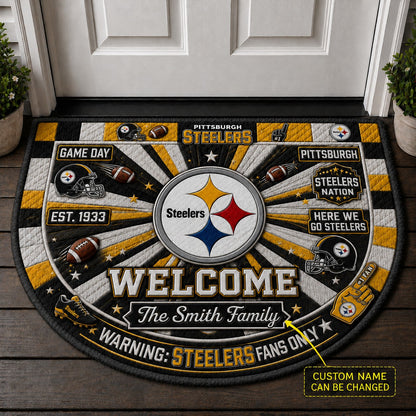 Official-Inspired Football Fan Custom Premium Welcome Mat – Personalized Doormat