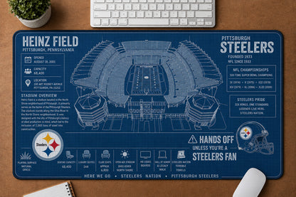 All Football Stadium BluePrint Desk Mat Mouse Pad Plus Size Trending - 5to9vibe