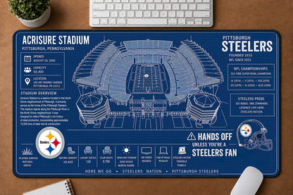 All Football Stadium BluePrint Desk Mat Mouse Pad Plus Size Trending - 5to9vibe