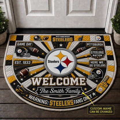 Official-Inspired Football Fan Custom Premium Welcome Mat – Personalized Doormat