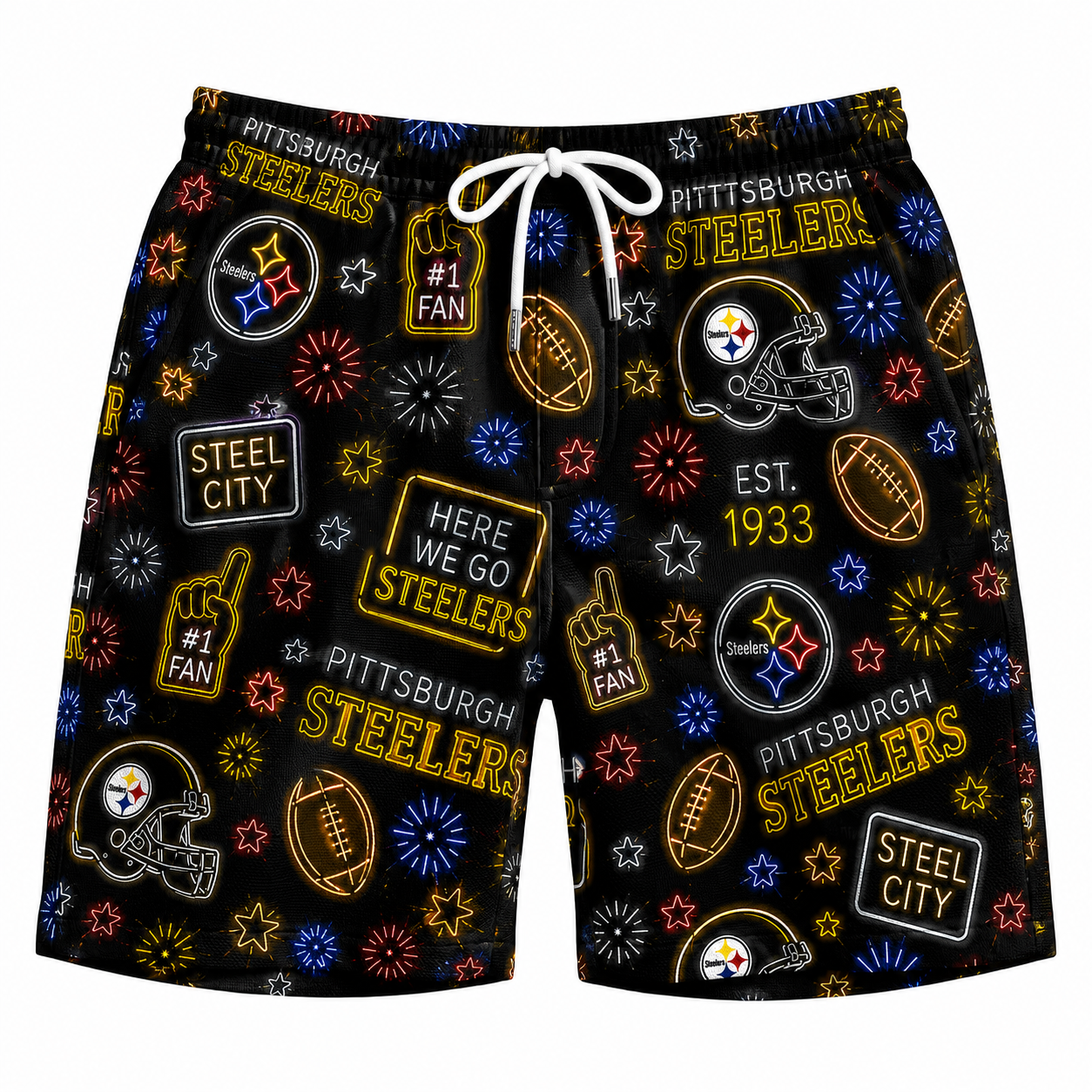 All Football Teams Neon Vibe Summer Button-Up Unisex Hawaiian Shirt For Men and Women-Hawaiian Shirt-5TO9VIBE