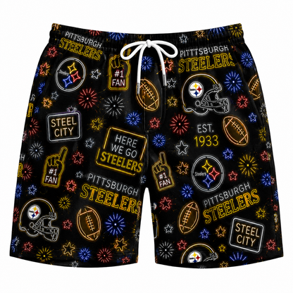 All Football Teams Neon Vibe Summer Button-Up Unisex Hawaiian Shirt For Men and Women-Hawaiian Shirt-5TO9VIBE