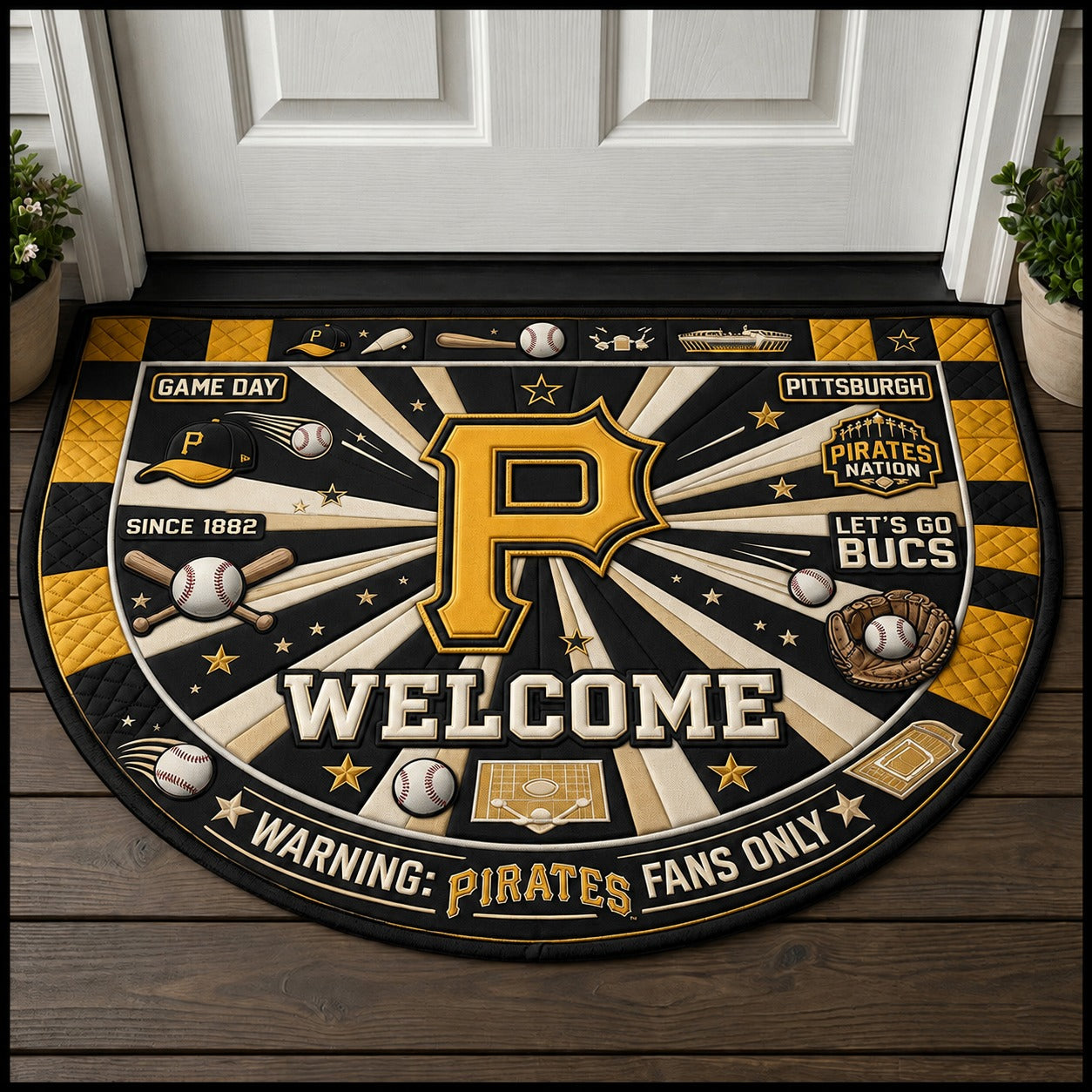 Football All Teams Custom Premium Welcome Mat – Personalized Doormat