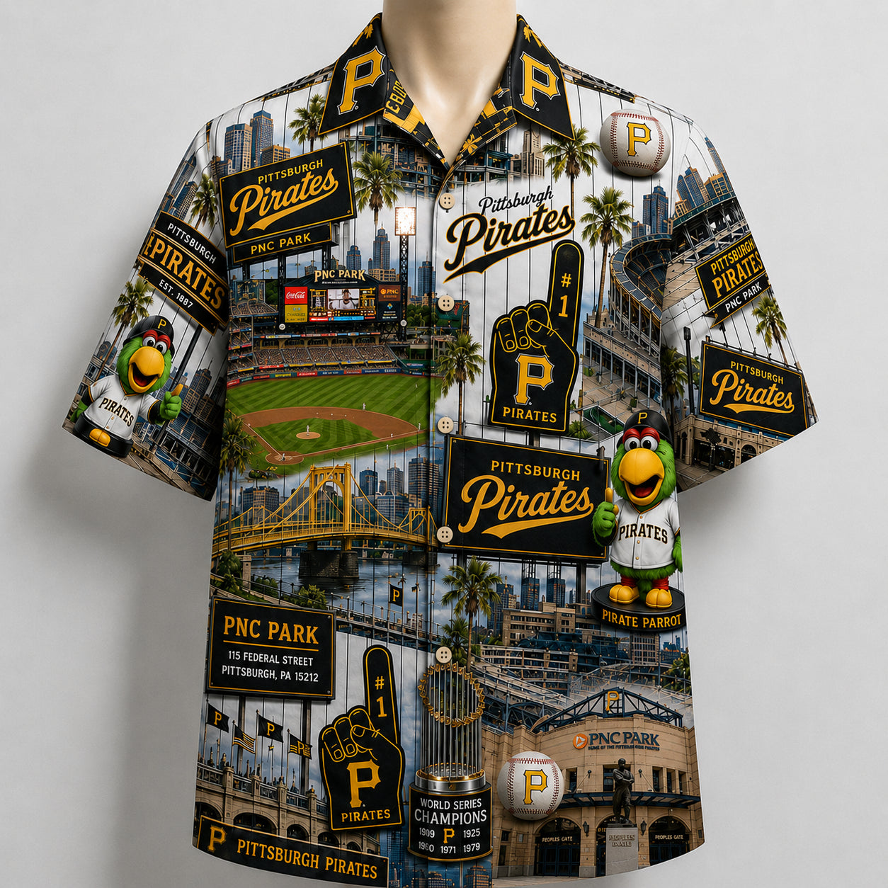 All Baseball Teams Iconic Moments Aloha Shirt for Baseball Fans Button Up Unisex Hawaiian Shirt For Men and Women
