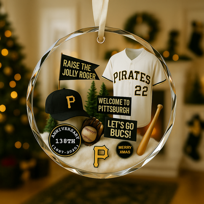 Baseball Glass Ornament 3 With Gift Box Christmas Baseball Team - Glass Ornament-Glass Ornament-5TO9VIBE