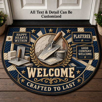 Plasterer Personalized Half Round Mat | 5To9Vibe