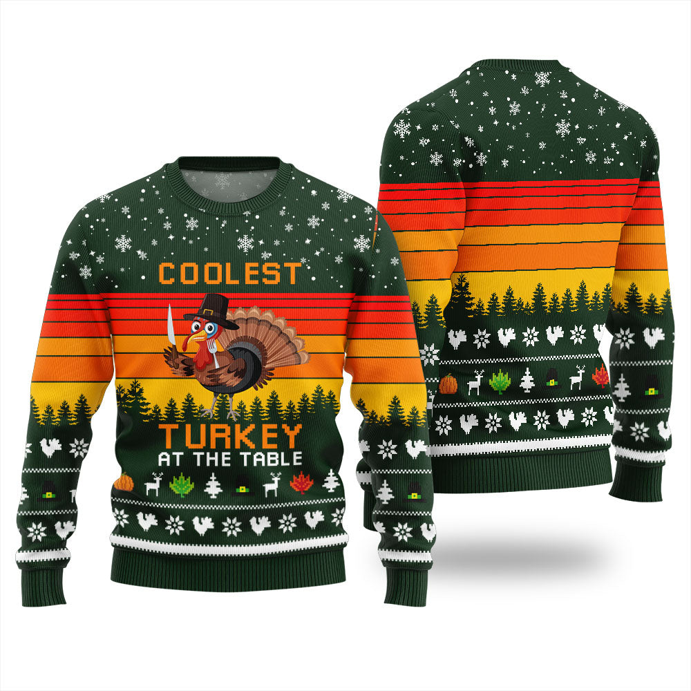 Playful Thanksgiving Ugly Sweater For Family Dinners