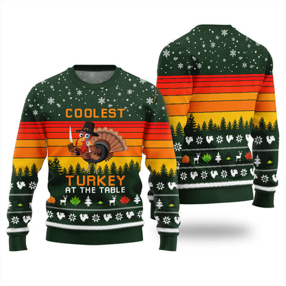 Playful Thanksgiving Ugly Sweater For Family Dinners