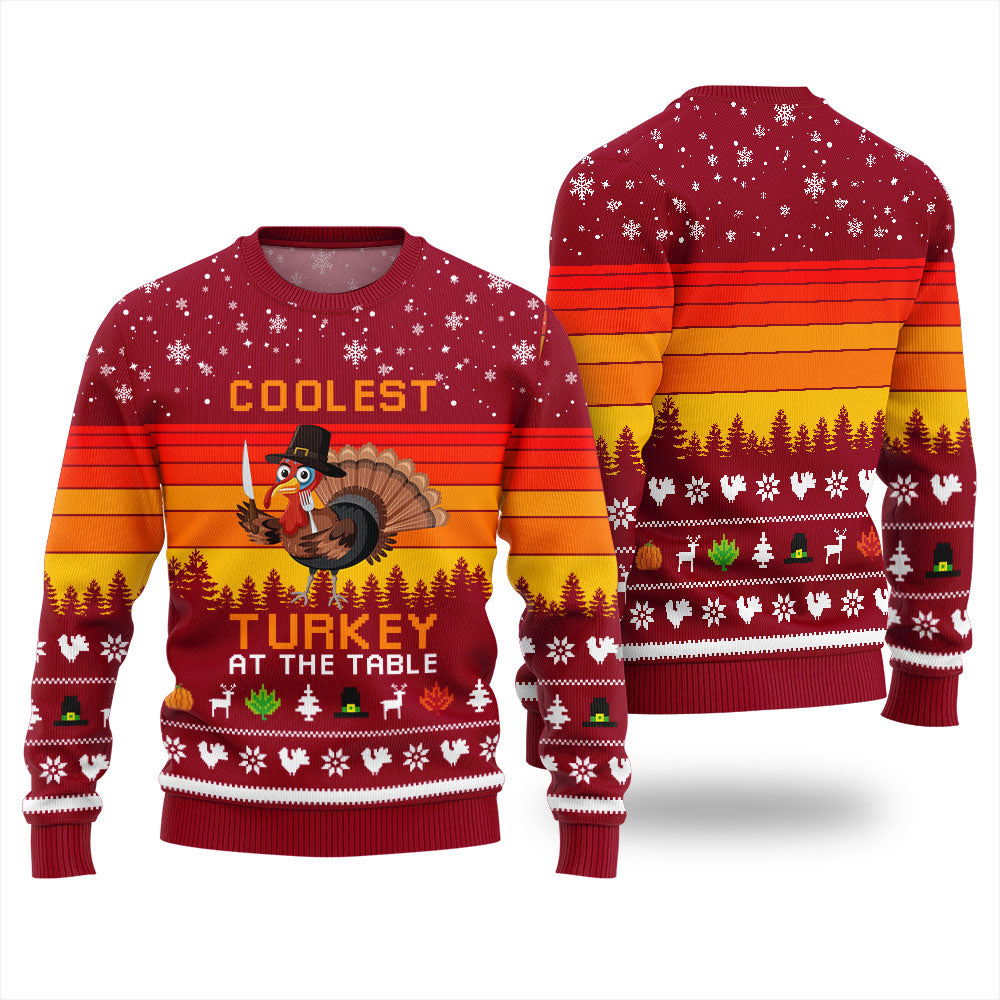 Playful Thanksgiving Ugly Sweater For Family Dinners