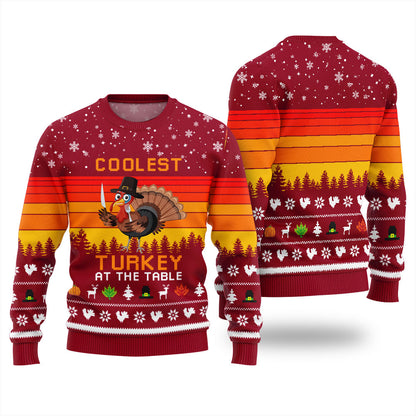Playful Thanksgiving Ugly Sweater For Family Dinners