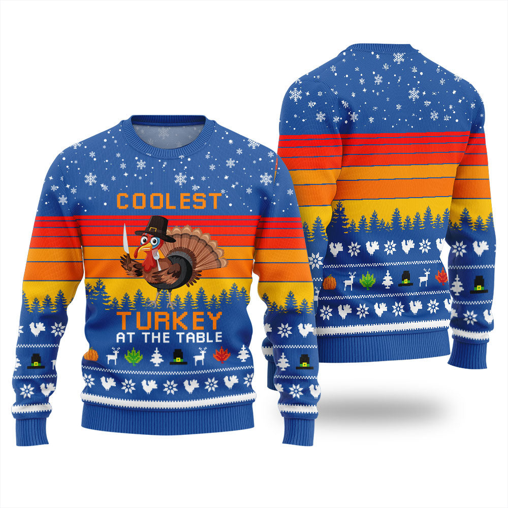 Playful Thanksgiving Ugly Sweater For Family Dinners