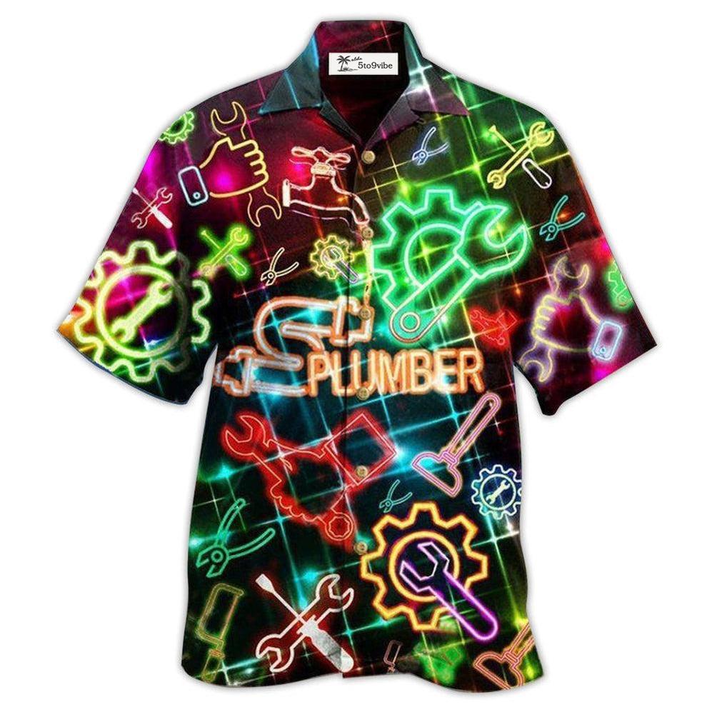 Hawaiian Shirt / Adults / S Plumber Amazing Neon - Hawaiian Shirt 