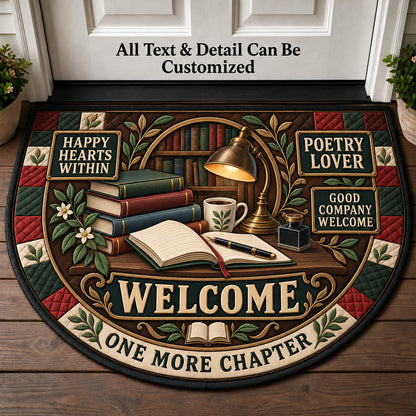 Poetry Lover Personalized Half Round Mat | 5To9Vibe