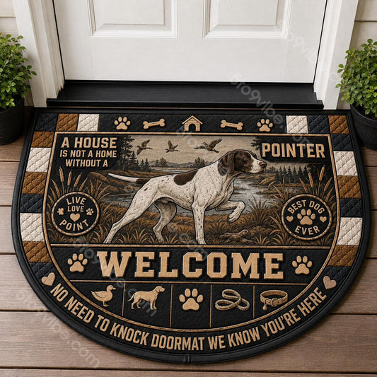 Pointer Welcome Mat – "Best Dog Ever" Hunting Dog Breed Doormat - 5to9vibe