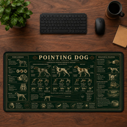 Pointing Dog Desk Mat Mouse Pad | 5To9Vibe