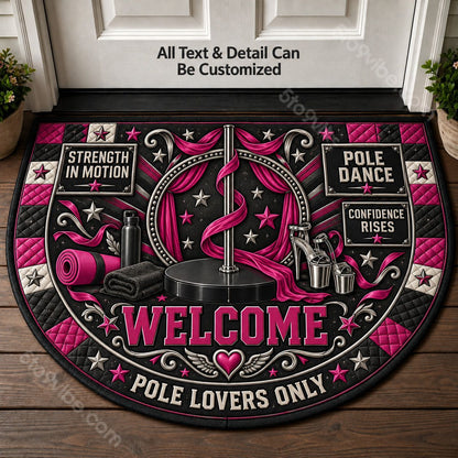 Pole Dance Personalized Half Round Mat | 5To9Vibe