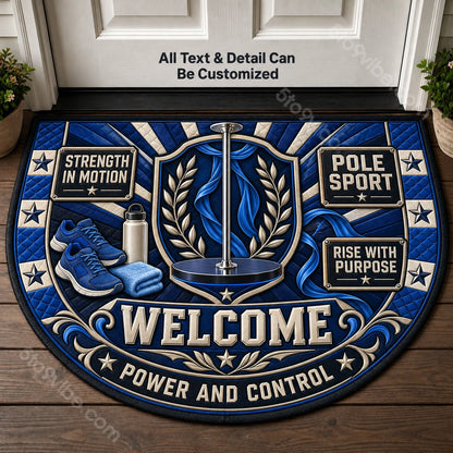 Pole Sport Personalized Half Round Mat | 5To9Vibe