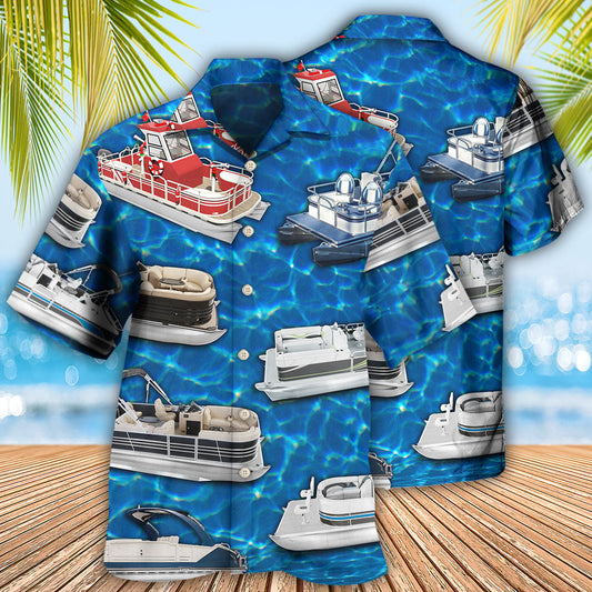 Pontoon Blue Water - Hawaiian Shirt 