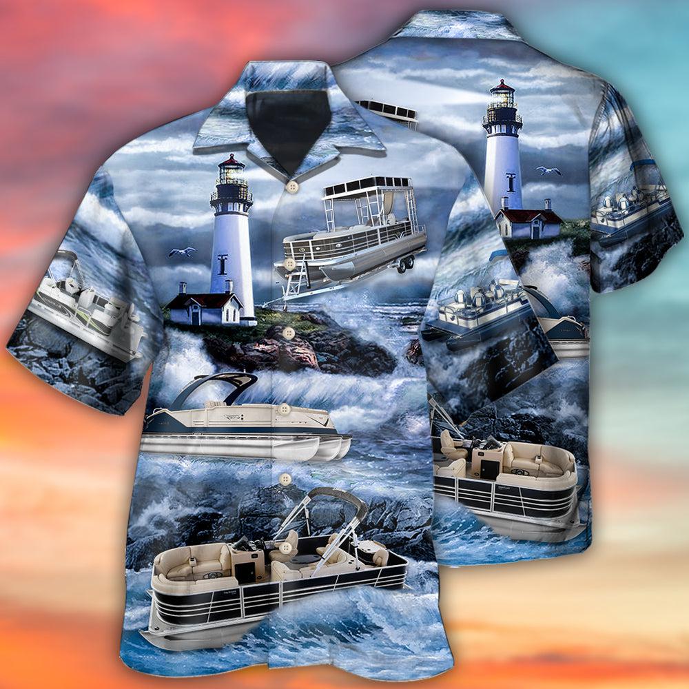 Pontoon Lighthouse - Hawaiian Shirt 