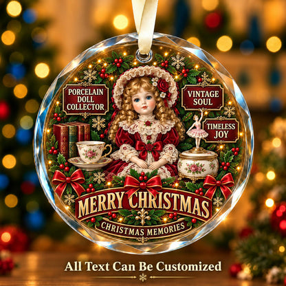 Porcelain Doll Collector Personalized Glass Ornament | 5To9Vibe