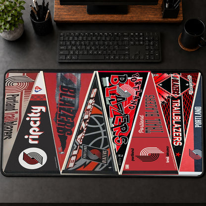 All Basketball Teams Vintage Pennant Anniversary For Fans Desk Mat Mouse Pad Trending - 5to9vibe