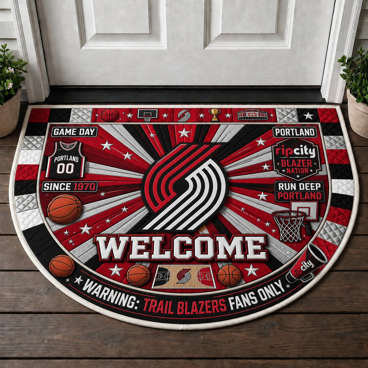Basketball All Teams Custom Premium Welcome Mat – Personalized Baseball Doormat