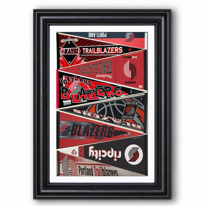 All Basketball Teams Vintage Pennant Anniversary For Fans No Frame Vertical Poster - 5to9vibe