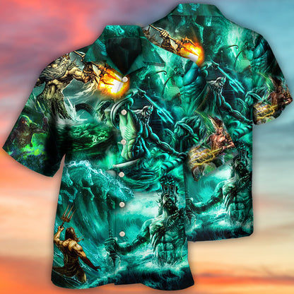 Poseidon The God of Seas Style - Hawaiian Shirt 