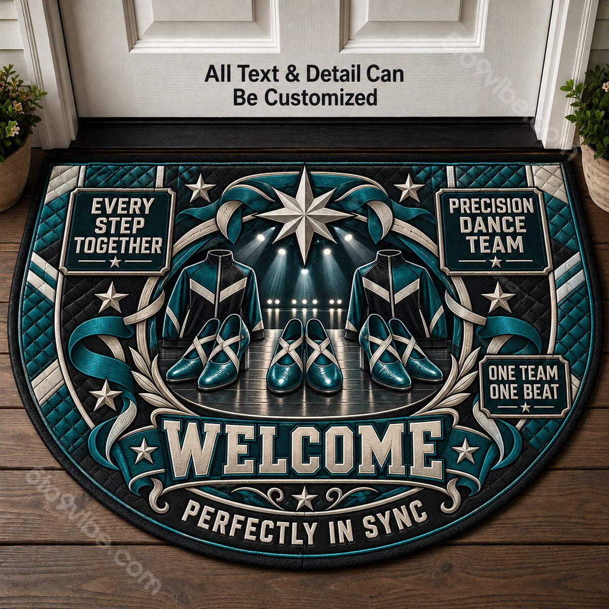 Precision Dance Team Personalized Half Round Mat | 5To9Vibe