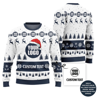 Premium Custom Logo Company Holiday Sweater