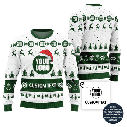 Premium Custom Logo Company Holiday Sweater