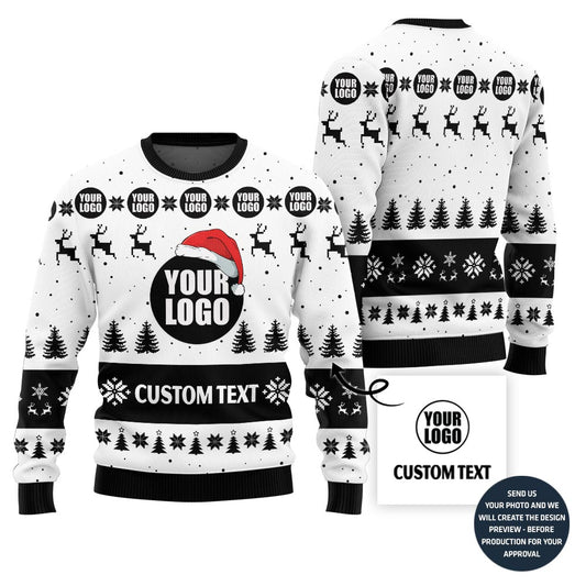 Premium Custom Logo Company Holiday Sweater